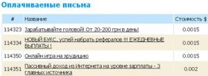 заработать на письмах